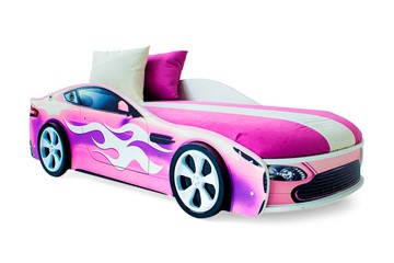 Кровать-машина детская Бондимобиль розовый в Грозном