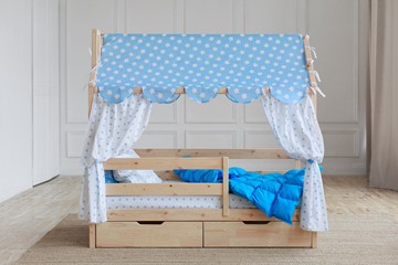 Кровать детская Домик с ящиками, без покраски в Грозном