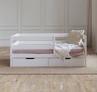 Кровать детская Софа с ящиками, цвет белый в Грозном