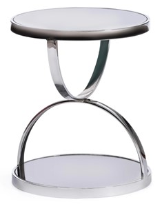 Кофейный столик GROTTO (mod. 9157) металл/дымчатое стекло, 42х42х50, хром в Грозном