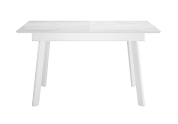 Раскладной стол DikLine SKH125 Керамика Белый мрамор/подстолье белое/опоры белые (2 уп.) в Грозном