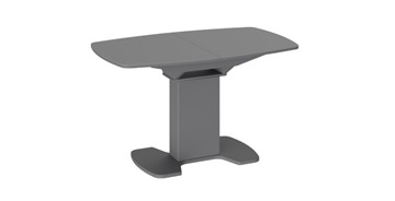 Стеклянный кухонный стол Портофино (СМ(ТД)-105.02.11(1)), цвет Серое/Стекло серое матовое LUX в Грозном
