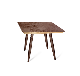 Керамический кухонный стол SHT-TU15 (4 шт.)/ТT8 60/60 (медный металлик/прозрачный лак/коричневая сепия) в Грозном