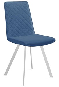Кухонный стул 202, микровелюр B8 blue, ножки белые в Грозном