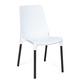 Кухонный стул GENIUS (mod 75) 46x56x84 белый/черные ножки арт.12829 в Грозном