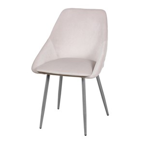 Мягкий дизайнерский стул Мартин СРП-063 эмаль бриллиант Веллюто бежевый в Грозном
