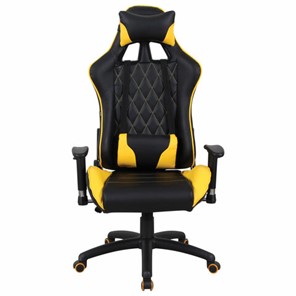 Офисное кресло Brabix GT Master GM-110 (две подушки, экокожа, черное/желтое) 531927 в Грозном