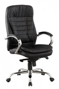 Офисное кресло ДамОфис J 9031-1 экокожа /хром, черный в Грозном