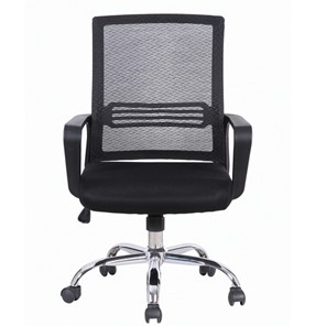 Компьютерное кресло Brabix Daily MG-317 (с подлокотниками, хром, черное) 531833 в Грозном