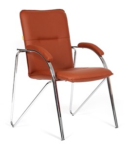 Кресло CHAIRMAN 850 Экокожа Terra 111 коричневая в Грозном