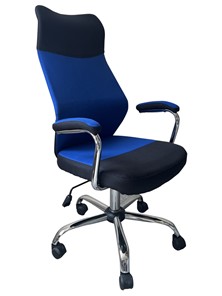 Кресло компьютерное C168 черный/синий в Грозном