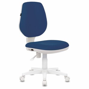 Кресло офисное Brabix Fancy MG-201W (без подлокотников, пластик белый, синие) 532413 в Грозном