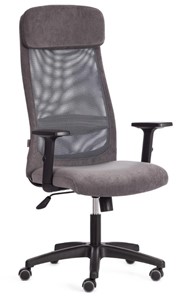 Кресло компьютерное PROFIT PLT флок/ткань, серый, 29/W-12, арт.20537 в Грозном