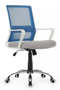 Кресло офисное Riva RCH 1029MW, серый/синий в Грозном