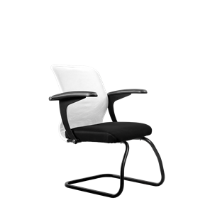 Офисный стул Метта SU-M-4/подл.160/осн.008, Белый/Черный в Грозном