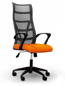 Кресло ДамОфис 5600, оранж/черное в Грозном