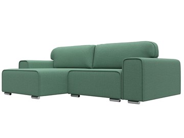 Угловой диван с оттоманкой Лига-029, Амур зеленый (Рогожка) в Грозном