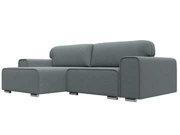 Угловой диван с оттоманкой Лига-029, Амур серый (Рогожка) в Грозном