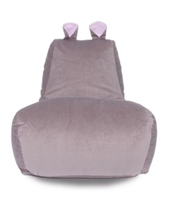 Кресло-мешок Бегемот кофе/розовый в Грозном