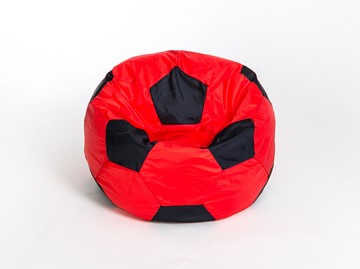 Кресло-мешок Мяч большой, красно-черный в Грозном