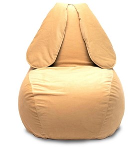 Кресло-игрушка Зайка (длинные уши), желтый в Грозном