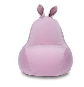 Кресло-игрушка Зайка (короткие уши), розовый в Грозном