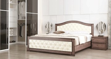 Кровать 2-спальная СВ-Стиль Стиль 3, 160х200, кожзам, с основанием в Грозном