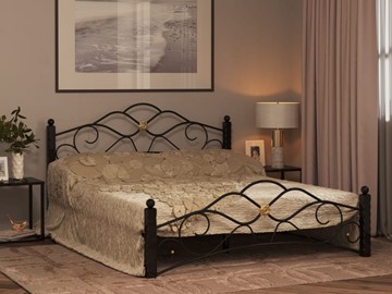 Спальная кровать Гарда 3, 160х200, черная в Грозном