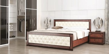 Кровать СВ-Стиль Стиль 2, 160х200, кожзам, с основанием в Грозном