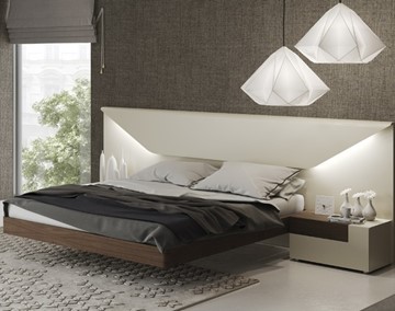 Кровать полутороспальная Elena с подсветкой (160x200) в Грозном