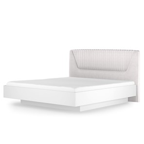 Кровать с подъемным механизмом Марсель-11 (Белый, ткань Catania white) 1400 в Грозном
