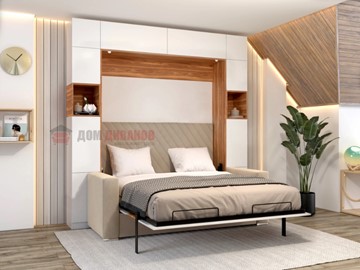 Кровать-шкаф с диваном DetalMaster Аделина 1400х2000 в Грозном