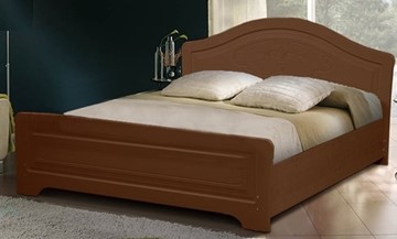 Кровать полуторная Ивушка-5 2000х1200 с высоким изножьем, цвет Итальянский орех в Грозном