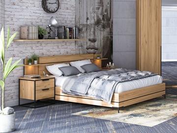 Модульная спальня Норд, Базовый набор, дуб золотой в Грозном