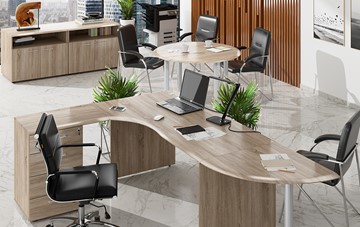 Мебель для персонала Wave 2, рабочий стол и конференц-стол в Грозном
