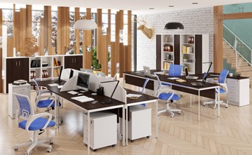 Офисный комплект мебели Imago S - два стола, две тумбы в Грозном