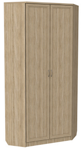 Шкаф распашной 401 угловой со штангой, цвет Дуб Сонома в Грозном