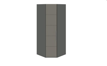 Распашной угловой шкаф Наоми, цвет Фон серый, Джут СМ-208.07.06 в Грозном