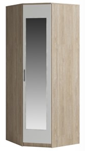 Распашной угловой шкаф Genesis Светлана, с зеркалом, белый/дуб сонома в Грозном