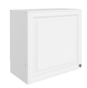 Шкаф на кухню Мишель под вытяжку L600 H566 (1 дв. гл.) эмаль (белый/белый) в Грозном