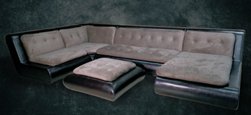 П-образный диван Шад Эвелина со столом-пуфом в Грозном