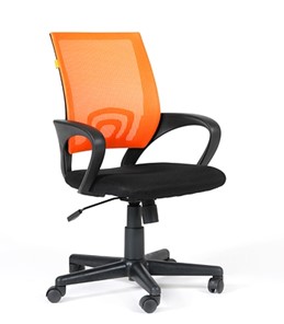 Офисное кресло CHAIRMAN 696 black Сетчатый акрил DW66 оранжевый в Грозном
