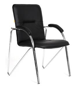 Кресло компьютерное CHAIRMAN 850 Экокожа Terra 118 черная в Грозном