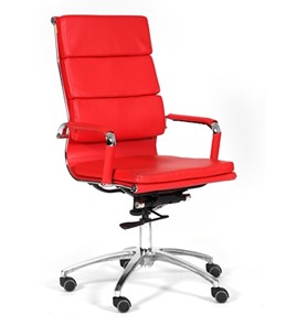 Компьютерное кресло CHAIRMAN 750 экокожа красная в Грозном