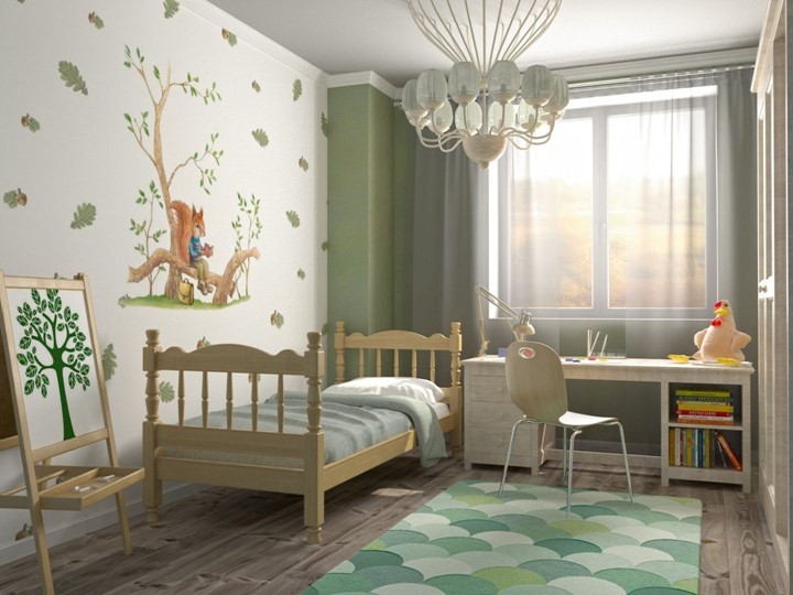 Кровать детская Алёнка (Сосна) в Грозном - изображение 1