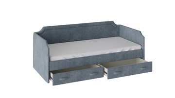 Кровать в детскую Кантри Тип 1, ТД-308.12.02 (Замша синяя) в Грозном - предосмотр 1