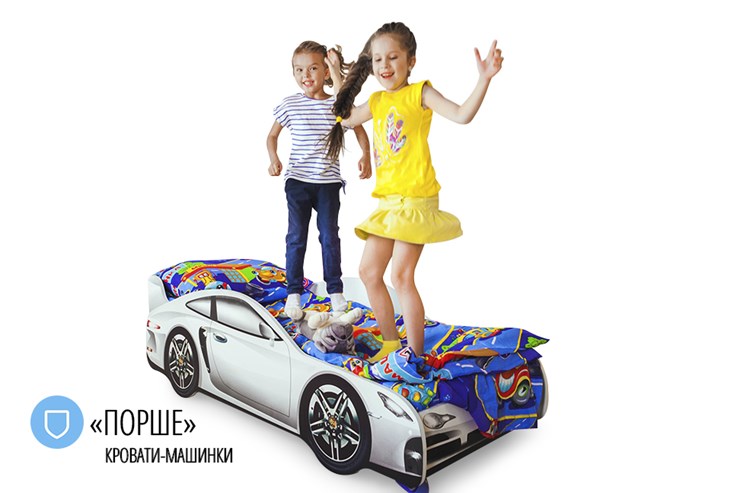 Кровать-машина детская Porsche в Грозном - изображение 4