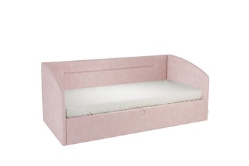 Кровать в детскую 0.9 Альба (Софа), нежно-розовый (велюр) в Грозном