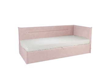 Детская кровать 0.9 Альба (Тахта), нежно-розовый (велюр) в Грозном