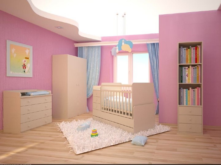 Детская кровать Фея 1100 Слоновая кость в Грозном - изображение 3